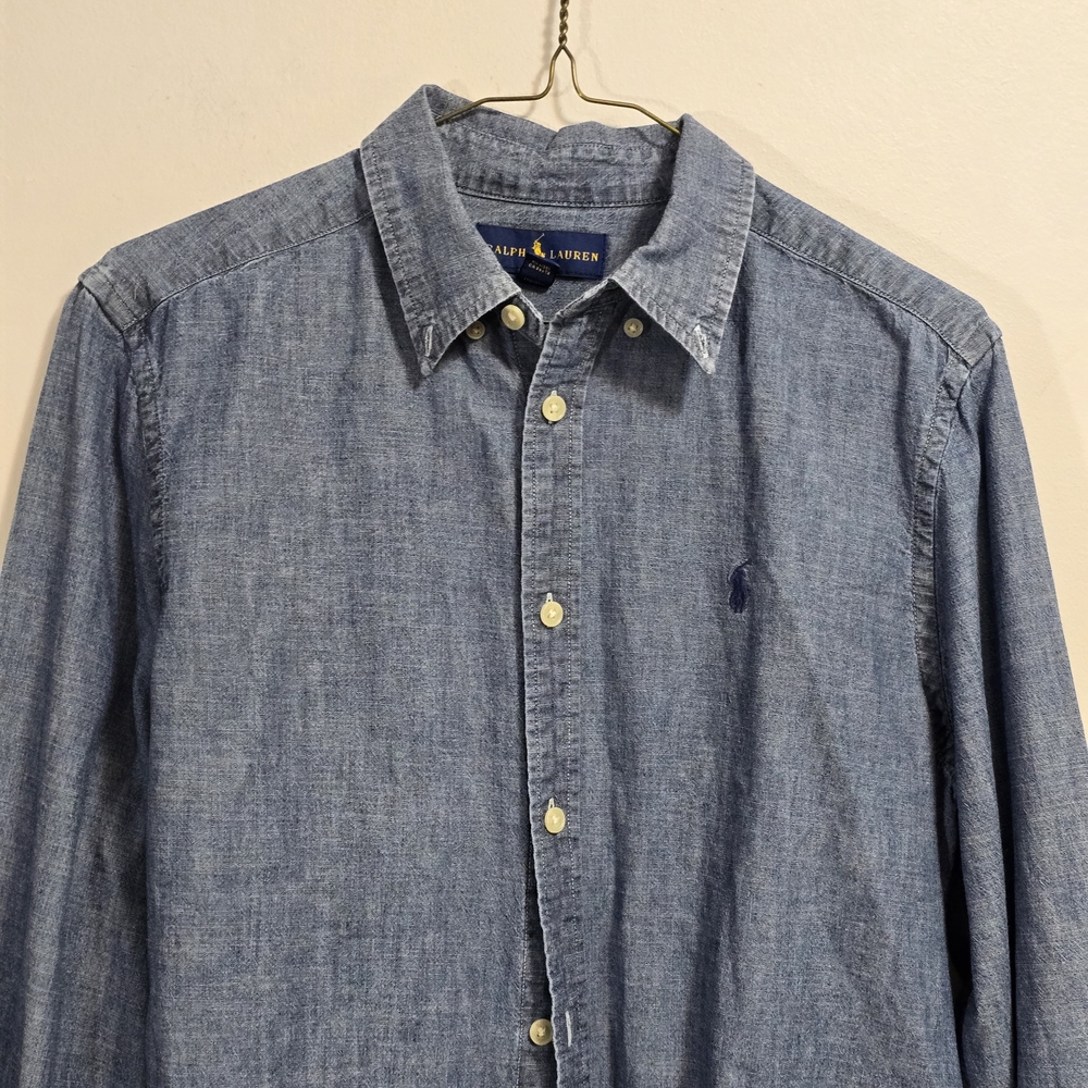 Ralph Lauren Casual Blue cotton Button Down Shirt - Picture 2 of 8